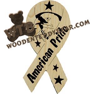 Eagle Ribbon fretwork scroll saw pattern | The Wooden Teddy Bear