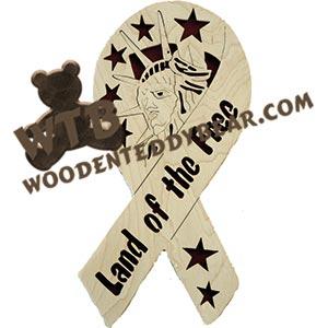 Statue of Liberty Ribbon fretwork scroll saw pattern | The Wooden Teddy Bear