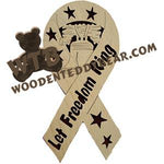 Liberty Bell Ribbon fretwork scroll saw pattern | The Wooden Teddy Bear