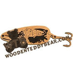Rainbow Trout Spoon Lure fretwork scroll saw pattern | The Wooden Teddy Bear