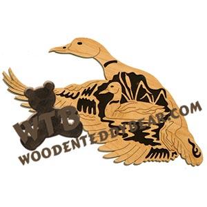 Mallard Duck fretwork scroll saw pattern | The Wooden Teddy Bear