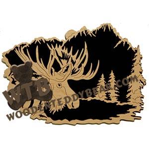 Moose fretwork scroll saw pattern | The Wooden Teddy Bear