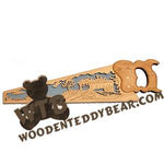 Covered Bridge Hand Saw fretwork scroll saw pattern | The Wooden Teddy Bear