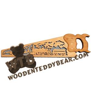 Train #2 Hand Saw fretwork scroll saw pattern | The Wooden Teddy Bear