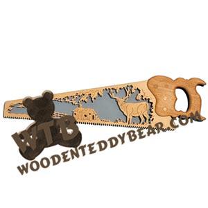 The Visitor Hand Saw fretwork scroll saw pattern | The Wooden Teddy Bear