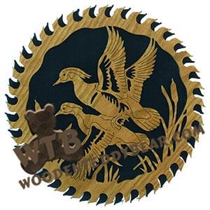 Wood Ducks Circular Saw fretwork scroll saw pattern | The Wooden Teddy Bear