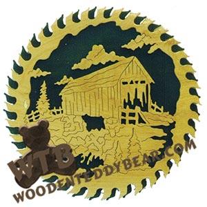 Covered Bridge Circular Saw fretwork scroll saw pattern | The Wooden Teddy Bear