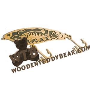 Muskie Jerkbait Lure fretwork scroll saw pattern | The Wooden Teddy Bear