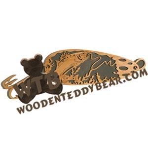 King Salmon Spoon Lure fretwork scroll saw pattern | The Wooden Teddy Bear