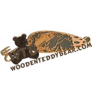King Salmon Spoon Lure fretwork scroll saw pattern  The Wooden Teddy Bear  - The Wooden Teddy Bear, Inc