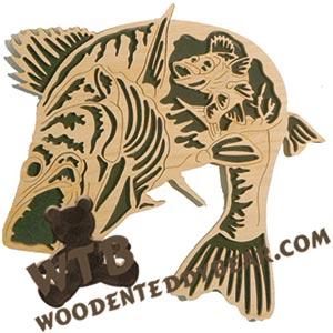 Walleye fretwork scroll saw pattern | The Wooden Teddy Bear