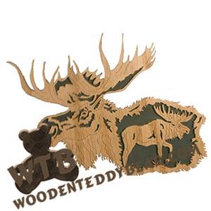 Moose #2 fretwork scroll saw pattern | The Wooden Teddy Bear