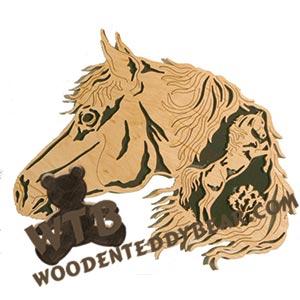 Arabian Horse fretwork scroll saw pattern | The Wooden Teddy Bear