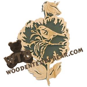 Bluebird fretwork scroll saw pattern | The Wooden Teddy Bear
