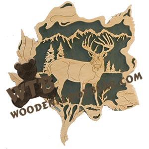 Whitetail Deer fretwork scroll saw pattern | The Wooden Teddy Bear