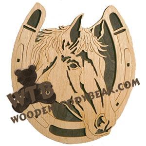 Horse Head #2 fretwork scroll saw pattern | The Wooden Teddy Bear