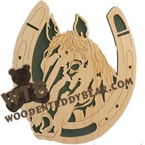 Horse Head #3 fretwork scroll saw pattern | The Wooden Teddy Bear