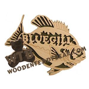 Bluegill fretwork scroll saw pattern | The Wooden Teddy Bear