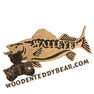 Walleye fretwork scroll saw pattern | The Wooden Teddy Bear