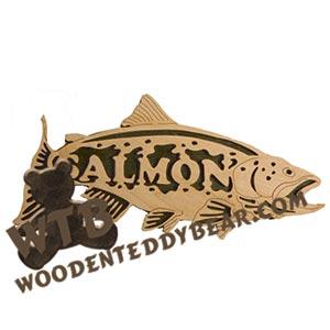 Salmon fretwork scroll saw pattern | The Wooden Teddy Bear
