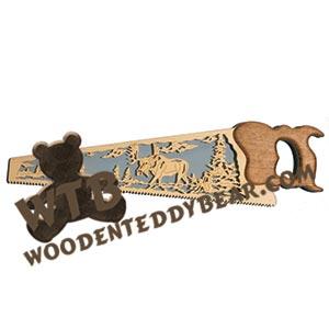 Moose Lake Hand Saw fretwork scroll saw pattern | The Wooden Teddy Bear