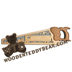 Big Rig Hand Saw fretwork scroll saw pattern | The Wooden Teddy Bear