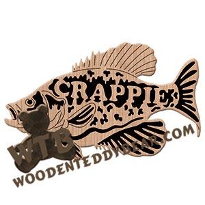 Crappie fretwork scroll saw pattern | The Wooden Teddy Bear