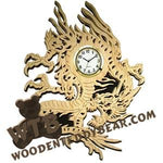 Chinese Dragon Clock #2 fretwork scroll saw pattern | The Wooden Teddy Bear