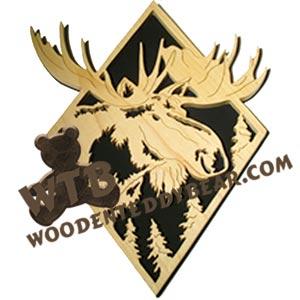 Moose fretwork scroll saw pattern | The Wooden Teddy Bear