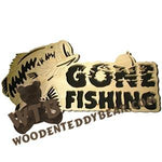 Large Mouth Bass Gone Fishing fretwork scroll saw pattern | The Wooden Teddy Bear