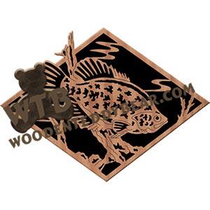 Crappie fretwork scroll saw pattern | The Wooden Teddy Bear