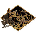 Sea Turtle fretwork scroll saw pattern | The Wooden Teddy Bear