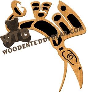 Raven fretwork scroll saw pattern | The Wooden Teddy Bear
