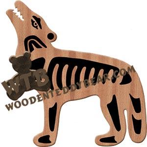 Wolf fretwork scroll saw pattern | The Wooden Teddy Bear