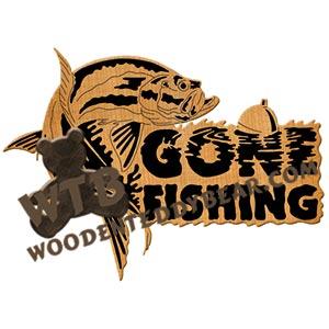 Tarpon Gone Fishing fretwork scroll saw pattern | The Wooden Teddy Bear