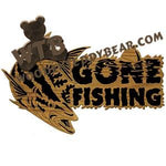 Cobia Gone Fishing fretwork scroll saw pattern | The Wooden Teddy Bear