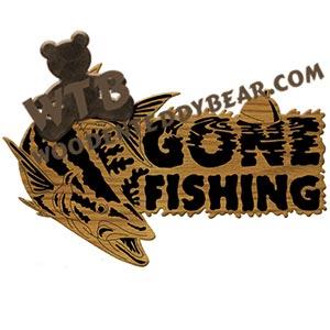 Cobia Gone Fishing fretwork scroll saw pattern | The Wooden Teddy Bear