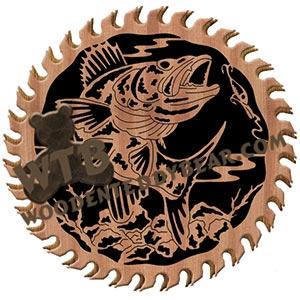 Hungry Fish Circular Saw fretwork scroll saw pattern | The Wooden Teddy Bear