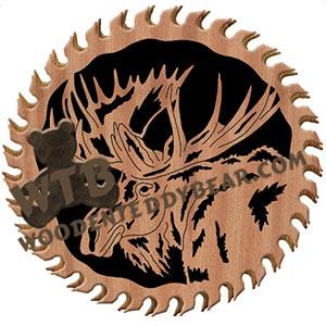 Moose Circular Saw fretwork scroll saw pattern | The Wooden Teddy Bear