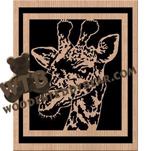 Giraffe fretwork scroll saw pattern | The Wooden Teddy Bear