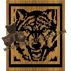 Timber Wolf fretwork scroll saw pattern | The Wooden Teddy Bear