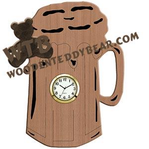 Beer Time fretwork scroll saw pattern | The Wooden Teddy Bear