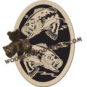 Largemouth fretwork scroll saw pattern | The Wooden Teddy Bear