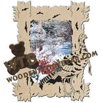 Wild Turkey Frame fretwork scroll saw pattern | The Wooden Teddy Bear