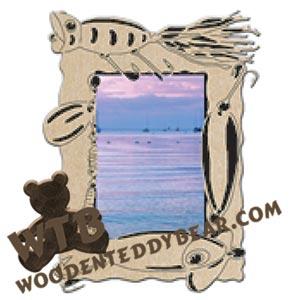 Fishing Lure Frame fretwork scroll saw pattern | The Wooden Teddy Bear