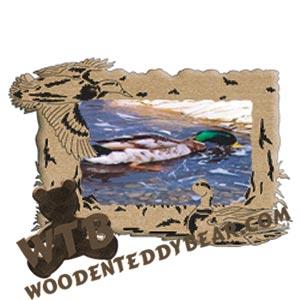 Mallard Duck Frame fretwork scroll saw pattern | The Wooden Teddy Bear